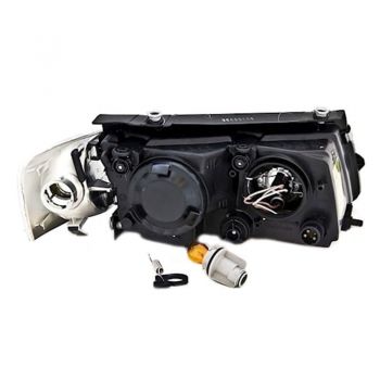 Μπροστινά Φανάρια Set Για Vw Passat 3B 96-00 Angel Eyes Χρωμίου H7/H7 Depo