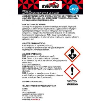 Αντιψυκτικό -15οC / +106οC Κόκκινο Feral 20LΤ