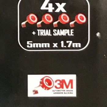 Αυτοκόλλητες Ταινίες Ζαντών Κόκκινες 5mm X 1,7m 4 Τεμ Butzi