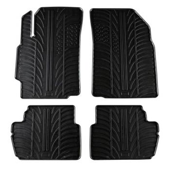 Πατάκια Αυτοκινήτου Gledring 0185 Chevrolet Spark 2010-2015  Πεντάθυρο Μαύρο 4 Τεμάχια