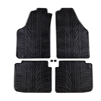 Πατάκια Αυτοκινήτου Gledring 0373 Lancia Musa 2007- / Fiat Idea 2006- Μαύρο 4 Τεμάχια