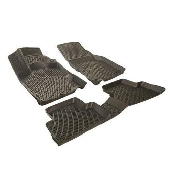 Πατάκια Σκαφάκια 3D Από Λάστιχο TPE Για Ford Εcosport 2012- Rizline 4 Τεμάχια Μαύρα