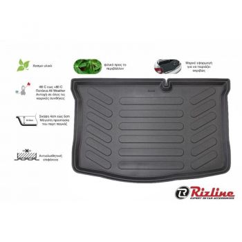 Πατάκι Πορτ-Παγκάζ 3D Σκαφάκι Από Λάστιχο TPE Για Hyundai i20 2014-2020 Μαύρο Rizline