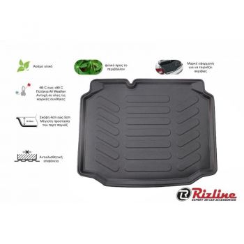 Πατάκι Πορτ-Παγκάζ 3D Σκαφάκι Από Λάστιχο TPE Για Seat Leon 5F 2011-2020 Μαύρο Rizline