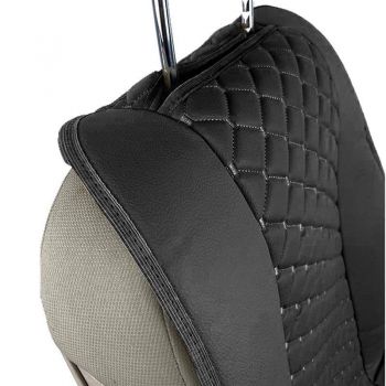 Πλατοκαθίσματα Μπροστινά Δερματίνη Royal Γκρι 2 Τεμάχια