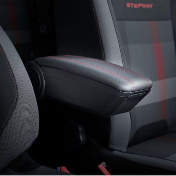 Κονσόλα Χειροφρένου Τεμπέλης Armster OE1 TR Limited Με Usb Για Dacia Duster 2018+ Χωρίς Εργοστασιακό Τεμπέλη Μαύρο Χρώμα Με Κόκκινη ραφή