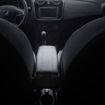 Κονσόλα Χειροφρένου Τεμπέλης Armster OE1 TR Limited Με Usb Για Dacia Duster 2018+ Χωρίς Εργοστασιακό Τεμπέλη Μαύρο Χρώμα Με Κόκκινη ραφή