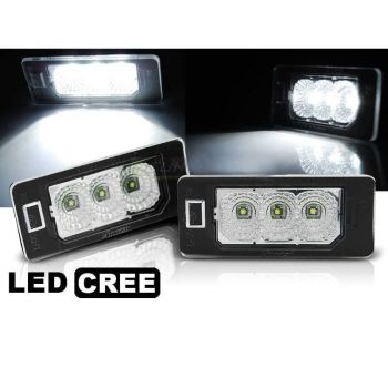 Led Φαναράκια Πινακίδας Για Audi A4 B8 / A5 B8 / Q5 8R / TT 8J / Skoda Yeti Fabia II Superb B6 Combi / VW Passat B6 Combi Canbus Με 3 Led