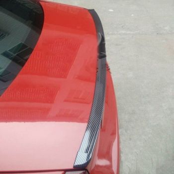 Αεροτομή Πορτ Παγκάζ Universal Lipspoiler Carbon 153x3.5cm Από Abs Πλαστικό (Soft)