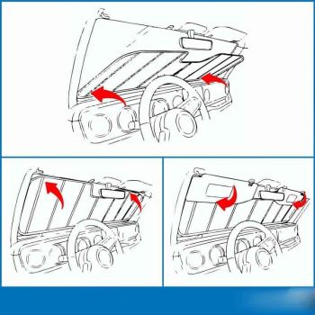 Ηλιοπροστασία Κουρτινάκι Παρμπρίζ Εσωτερικό "Laser Sun" ΧL 145 x 80 cm