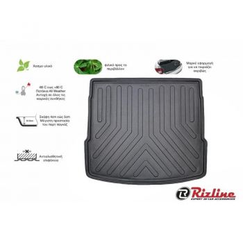 Πατάκι Πορτ-Παγκάζ 3D Σκαφάκι Από Λάστιχο TPE Για VW Golf 8 19+ Επάνω Χώρος  Μαύρο Rizline