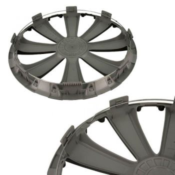 Τάσια Τροχών Αυτοκινήτου 14" Wind 106749 Silver With Chromium Ring RC CBX 4 Pieces