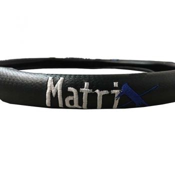 Κάλυμμα Τιμονιού Αυτοκινήτου Δερματίνη Matrix Μπλε Medium 38cm