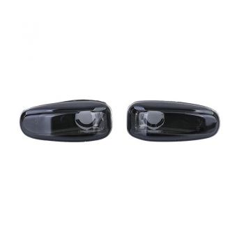Πλαϊνά Φλας Φτερού Για Mercedes-Benz C W202 96-01 / CLK W208 97-02 / E W124 93-95 / W210 95-03 / SLK R170 96-04 / Vito W638 96-03 / Sprinter W901-W905 95-06 /  VW LT 98-06 Διαφανές Φιμέ 2 Τεμάχια