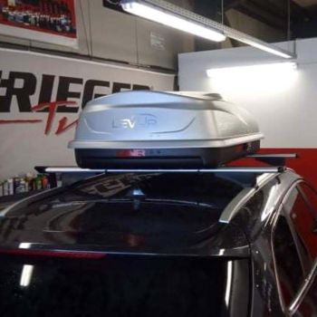 Μπαγκαζιέρα Οροφής Cube 370L Silver Με Μονό Άνοιγμα