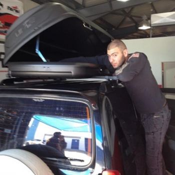 Μπαγκαζιέρα Οροφής Cube 470L Μαύρη Με Μονό Άνοιγμα