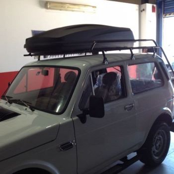 Μπαγκαζιέρα Οροφής Cube 470L Μαύρη Με Μονό Άνοιγμα