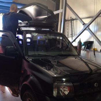 Μπαγκαζιέρα Οροφής Cube 470L Μαύρη Με Μονό Άνοιγμα