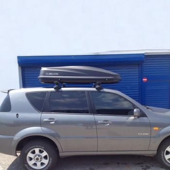 Μπαγκαζιέρα Οροφής Cube 470L Μαύρη Με Μονό Άνοιγμα