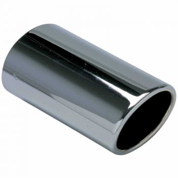 Μπούκα Εξάτμισης Universal 72x80mm Ανοξείδωτη Μαύρη Φ56mm Οβάλ 4008731 1 Τεμάχιο