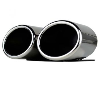 Μπούκες Εξάτμισης Διπλές Για Audi A3 8V 12-15 S3 Look 2 Τεμάχια