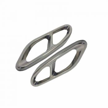 Καπάκια Χρωμίου Για Μπούκες Εξάτμισης Amg Look Για Mercedes-Benz W212 FL W166 C292 W117 W205 X253 W253 2 Τεμάχια