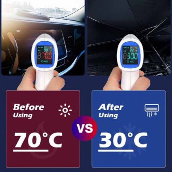 Ηλιοπροστασία Ομπρέλα Παρμπρίζ Εσωτερική Small 125x110x65cm