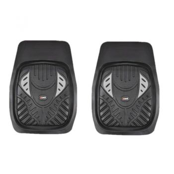 Πατάκια Αυτοκινήτου Universal Σκαφάκια Μπροστινά Μαύρα/Γκρι Yark 2 Τεμάχια