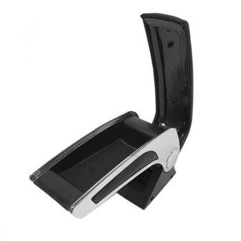 Κεντρική Κονσόλα / Τεμπέλης / Υποβραχιόνιο Αυτοκινήτου Μαύρο Με Ίνοξ Universal 22207