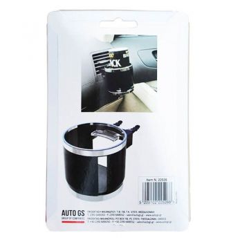 Ποτηροθήκη Αεραγωγού Στρόγγυλη Μαύρη 22526