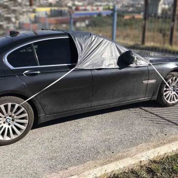 Κουκούλα- Καλύπτρα Εξωτερική Μπροστινών Παραθύρων Ενισχυμένη Με Αντανακλαστική Ταινία Στους Καθρέπτες & Ιμάντες Πρόσδεσης 250x170cm