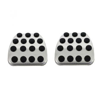 Πεντάλ Αλουμινίου Κουμπωτά Και Footrest Για Mercedes-Benz W204 07-14 / W211 02-09 / GLK 08-15 Μη Αυτόματο Σετ 5 Τεμάχια KPMB02