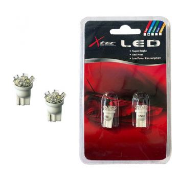 Λάμπες Led T10 R6 12volt White 6000k X-Tec 2 Τεμάχια