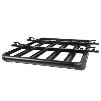 Σχάρα Οροφής Αυτοκινήτου Αλουμινίου Aero Μαύρη 127x96cm 28827