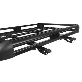 Σχάρα Οροφής Αυτοκινήτου Αλουμινίου Aero Μαύρη 127x96cm 28827