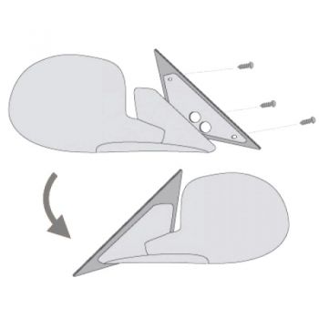 Βάσεις Sport Καθρεπτών Για Honda Civic EG , EH 91-95 4Doors Ζευγάρι 2 Τεμάχια