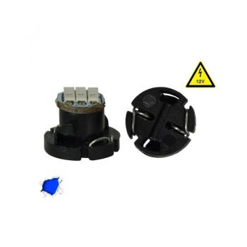 Λάμπα Led Με Βάση T4.2 3 Led 12V 0.9w Μπλε 1 Τεμάχιο