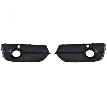 Δίχτυ Προφυλακτήρα Εμπρός Πλαινό Για Audi Q3 8U 11-15 RSQ3 Look Γυαλιστερό Μαύρο / Χρώμιο Με Pdc Αριστερό & Δεξί 2 Τεμάχια