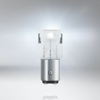 Λάμπες Led P21/5W Διπολικές BAY15D 12volt 1.7 watt Λευκές  White 7528DWP-02B 2 Τεμάχια