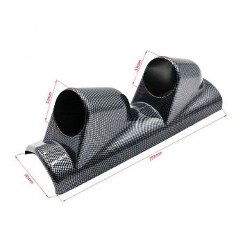 Βάση Για Όργανα Κολώνας Διπλή (2 x 52mm) Carbon Look Prosport