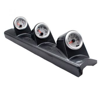 Βάση Για Όργανα Κολώνας Τριπλή (3 x 52mm) Carbon Look Prosport
