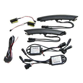 Μπροστινά Φλας Για Vw New Beetle 06-11 Με Dynamic Led Φλας & Tube DRL Φιμέ 2 Τεμάχια Vinstar