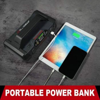 Εκκινητής Μπαταριών Αυτοκινήτου, Powerbank, Κομπρεσσέρ Αέρος 150PSI, Φακός Led 4 Σε1 Lokithor JA301 12 Volt 2000A