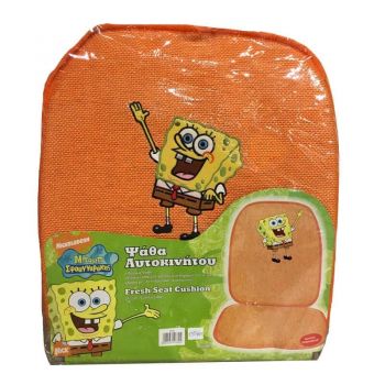 Πλατοκάθισμα Ψάθα Για Κάθισμα Αυτοκινήτου Μπομπ Σφουγγαράκης Tετραγωνοπαντελονής Πορτοκαλί 1 Τεμάχιο