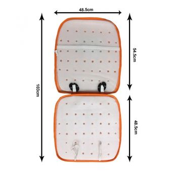 Πλατοκάθισμα Ψάθα Για Κάθισμα Αυτοκινήτου Μπομπ Σφουγγαράκης Tετραγωνοπαντελονής Πορτοκαλί 1 Τεμάχιο