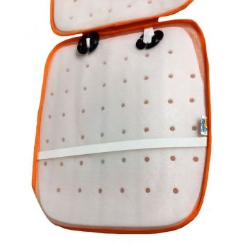 Πλατοκάθισμα Ψάθα Για Κάθισμα Αυτοκινήτου Μπομπ Σφουγγαράκης Tετραγωνοπαντελονής Πορτοκαλί 1 Τεμάχιο