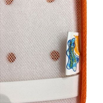 Πλατοκάθισμα Ψάθα Για Κάθισμα Αυτοκινήτου Μπομπ Σφουγγαράκης Tετραγωνοπαντελονής Πορτοκαλί 1 Τεμάχιο