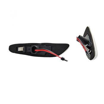 Πλαϊνά Φλας Φτερού Για Bmw 1 E81 / E82 / E87 / E88 / 3 E90 / E91 / E92 / E93 / X1 E84 / X3 E83 Led Dynamic Άσπρα 2 Τεμάχια