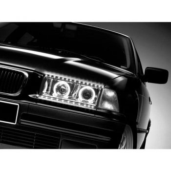 Διακοσμητικός Φωτισμός Led Ταινία Πλάγιου Φωτισμού "Lucifer Eyes" 12Volt 50cm Άσπρο LST2X50 2 Τεμάχια