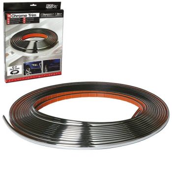 Διακοσμητικό Τριμ Χρωμίου "Racesport" 8 μέτρα χ 7mm χ 3mm Πάχος
